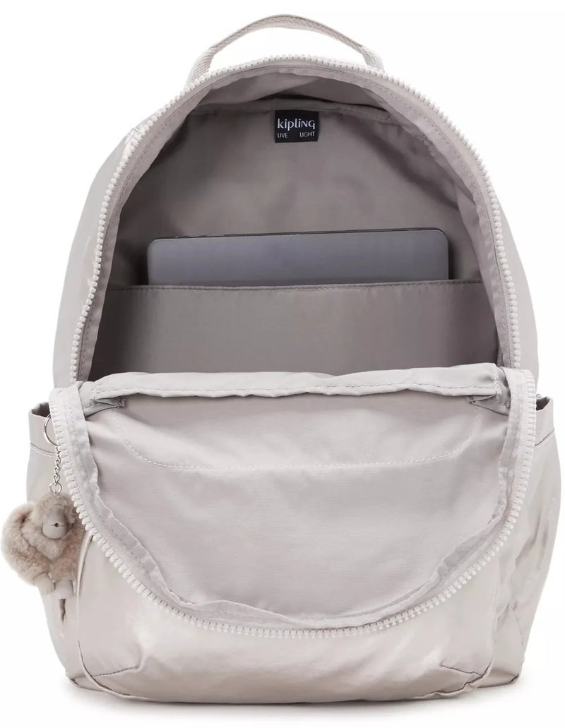 kipling Seoul Large Female Backpack (With Laptop Compartment) - Metallic Glow - Image 4
